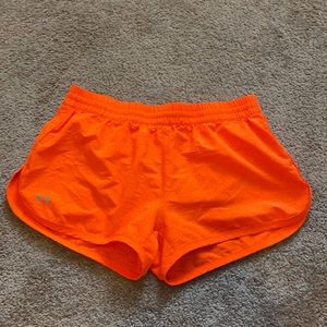Under Armour Orange Athletic Shorts